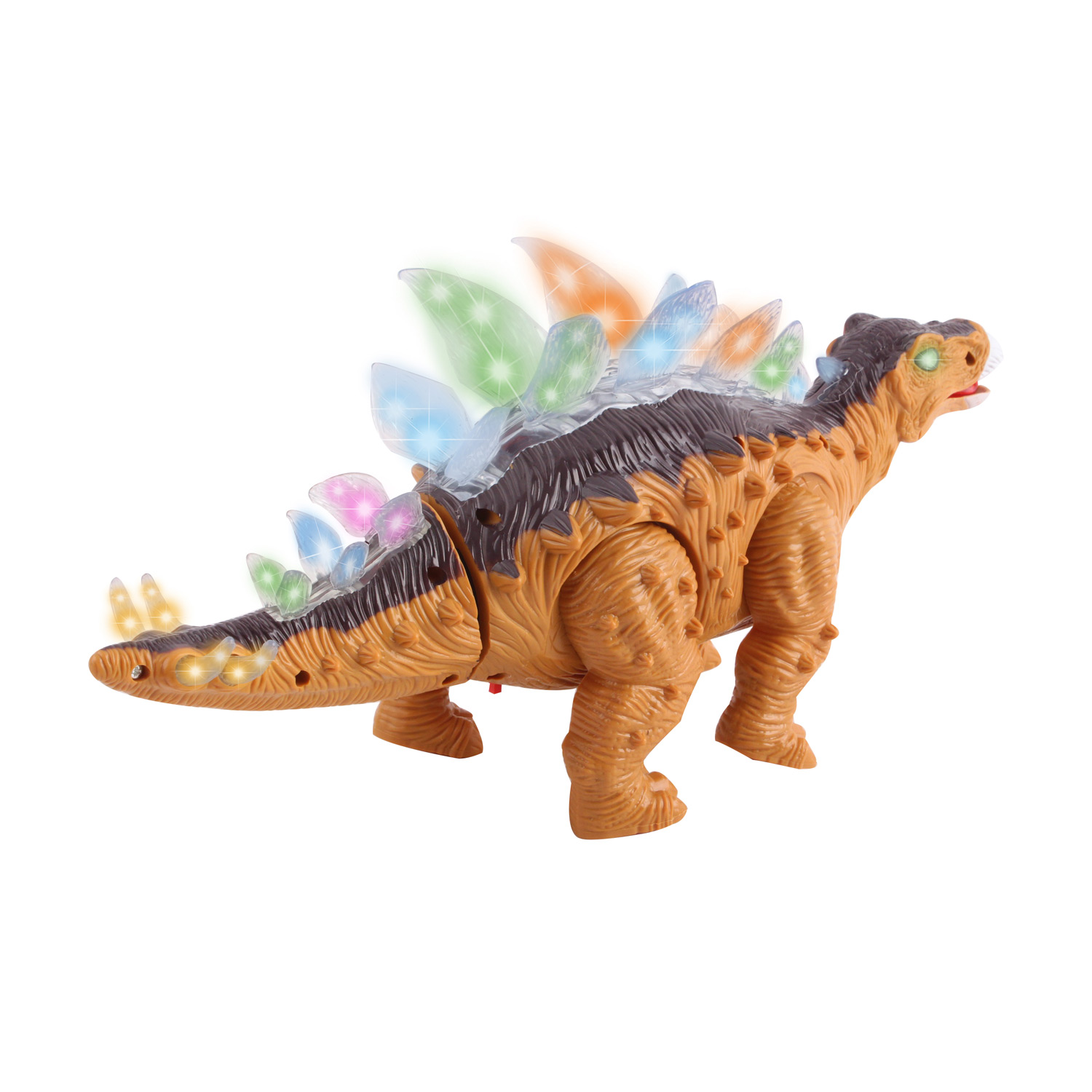Real Movement Kids Toy Walking Dinosaur Stegosaurus Toy Figure Lights & Sounds 